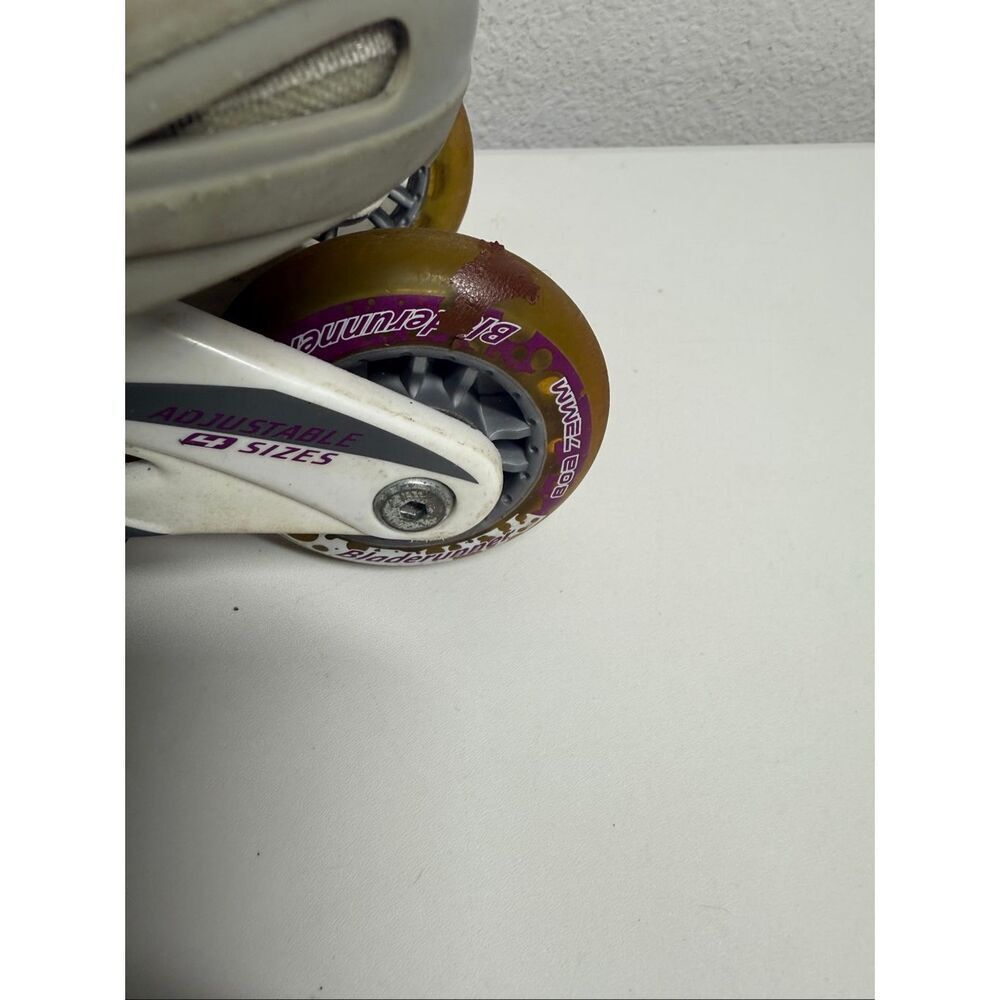 Bladerunner Phaser Adjustable Rollerblades Sizes 5-8 White & Purple - Picture 5 of 6